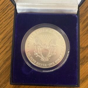 Silver Dollar Commemorative Coin in Display Box